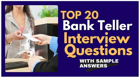 Bank Teller Interview Questions [Updated 2024] .